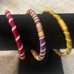 Silk bangles set